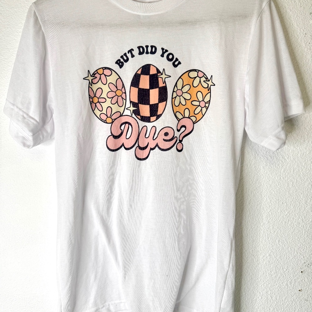 Easter Egg T-Shirt - Women's Easter Tee Size Small